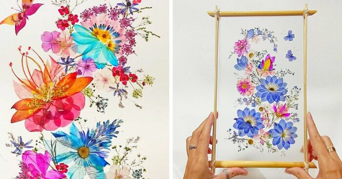 I Make Pressed Flower Frames