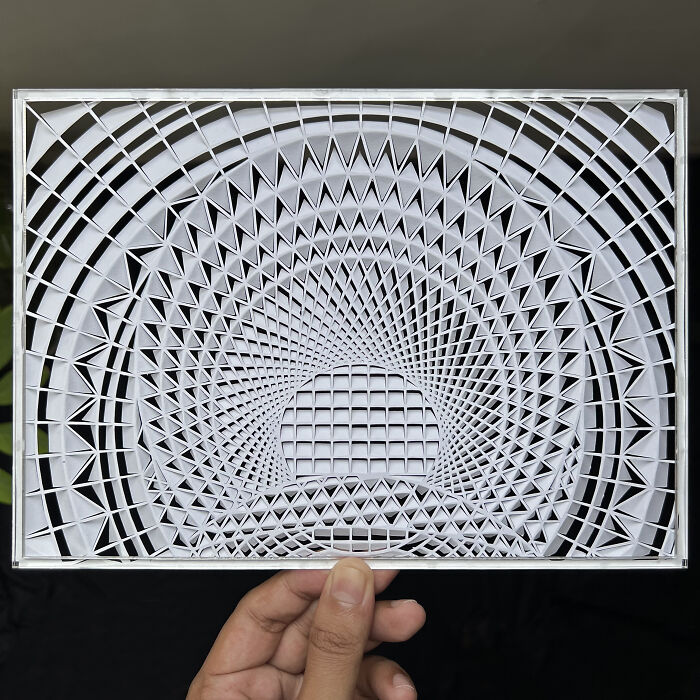 I Cut And Fold Paper To Make Perspective