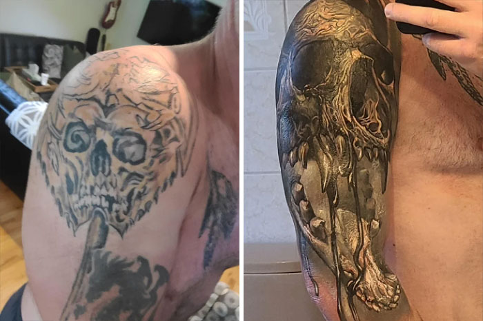 Horseshoe Crab And Dragon Cover Up