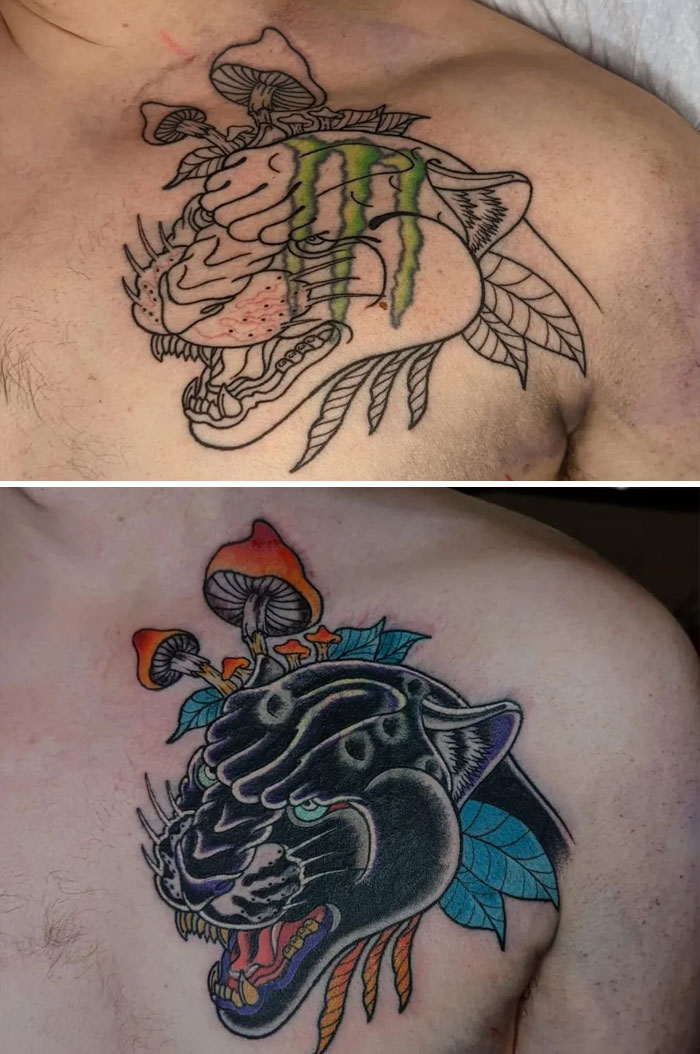 From Impulsive 19 Year Old Mistake To Something I’ve Wanted For Years. Coverup Done By Jake Parsons At Death Or Glory Tattoo In Iowa