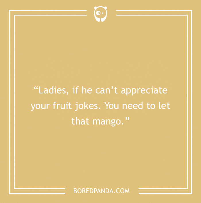 Fruit joke about mango 