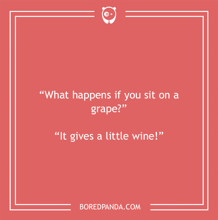 Fruit joke about grape 