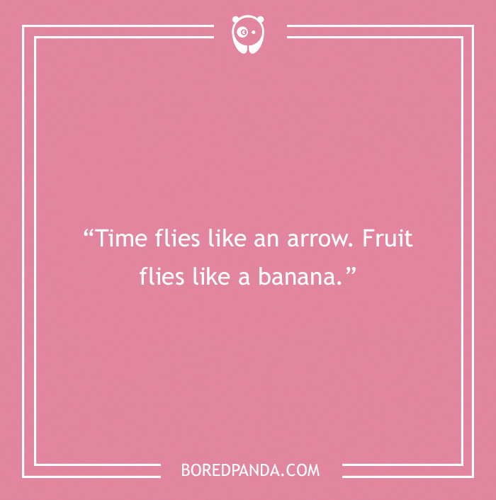 Fruit joke about arrow and banana 