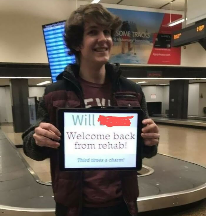 My Son's First College Roommate Picking Him Up From The Airport After Spending Christmas At Home