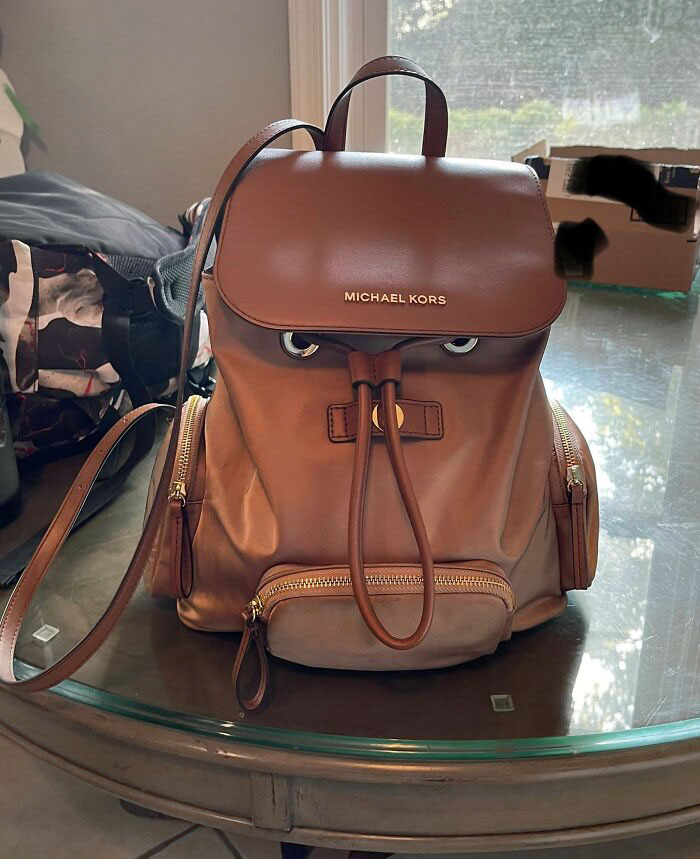 My Wife's Bag Has A Grumpy Face