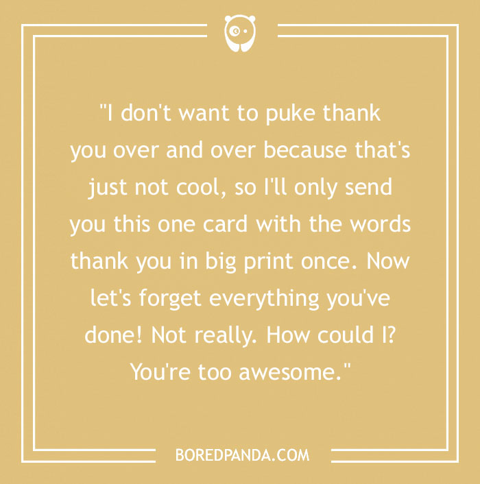 No Matter The Occasion, These 98 Funny Thank You Notes Suit Them Perfectly