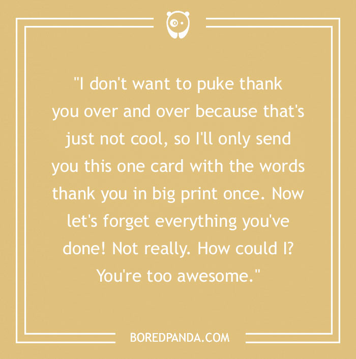 No Matter The Occasion, These 98 Funny Thank You Notes Suit Them ...