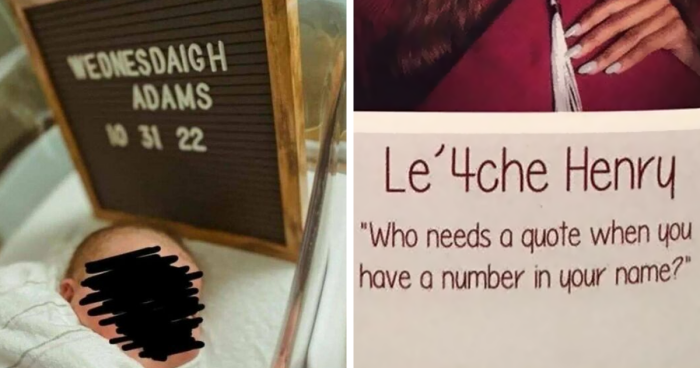 ‘Tragedeigh’: 128 Painfully Bad Names Parents Decided Were Perfect For Their Offspring (New Pics)