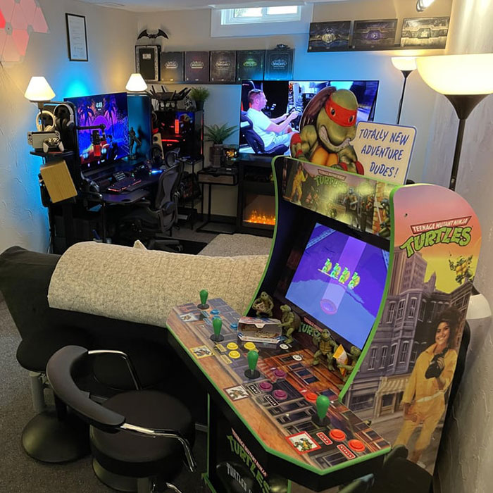 Colorful and bright game room