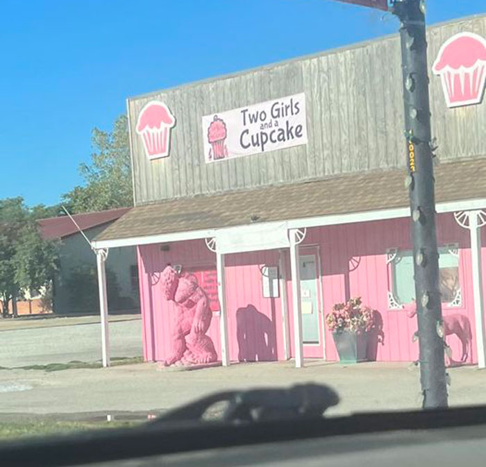 Forget The Ladies And Cupcakes, Check Out That Pink Sasquatch!