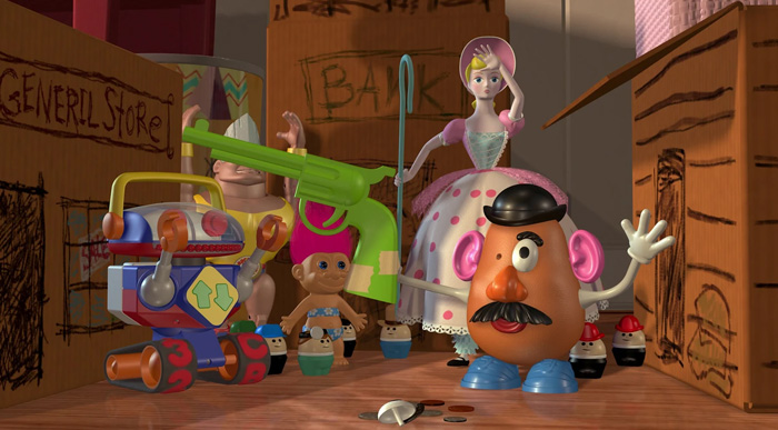 Toys from the toy story 