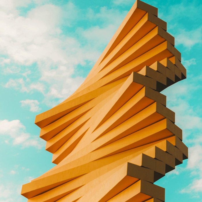 A tall building and the blues sky 