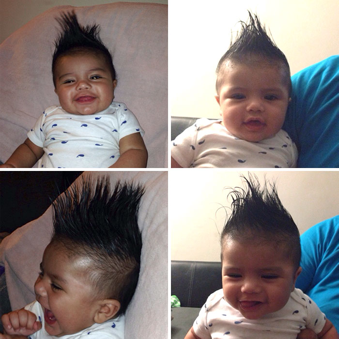 My Son's Hair Is Out Of Control For A 4-Month-Old