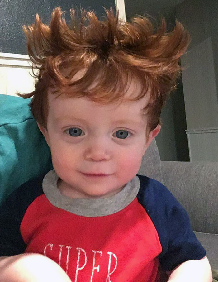 My Little Nephew Gets Some Crazy Bedhead