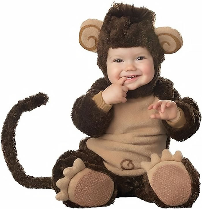 Fun World Incharacter Baby Monkey Costume: Fun Doubled With Snap Closure Flexibility