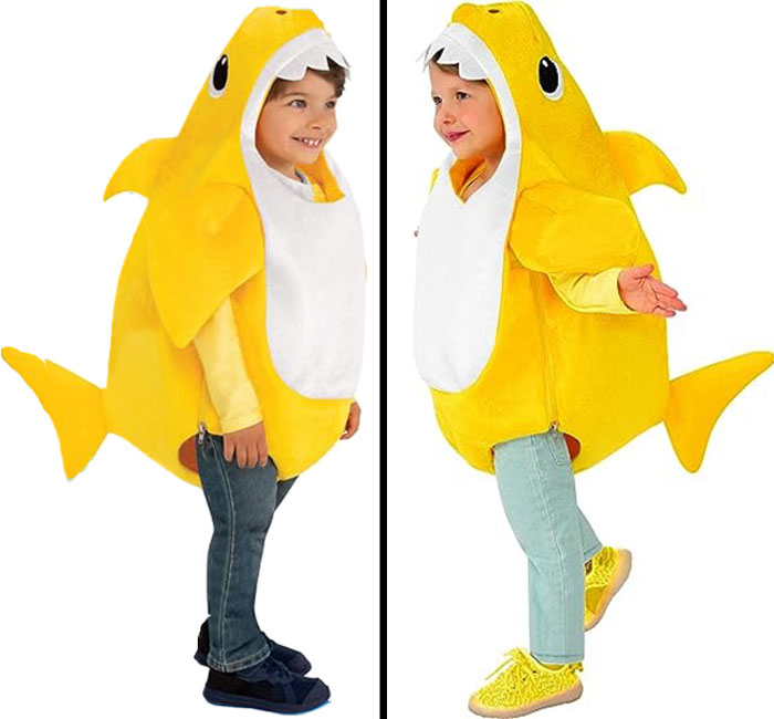 Rubie's Kid's Baby Shark Costume With Sound Chip: Under The Sea Adventure Fun Shark-Tastic Costume
