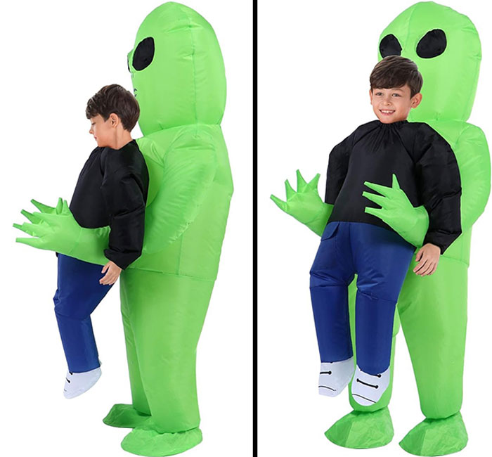TOLOCO Inflatable Alien Costume:get Ready For Lift-Off With An Inflatable Extraterrestrial Adventure
