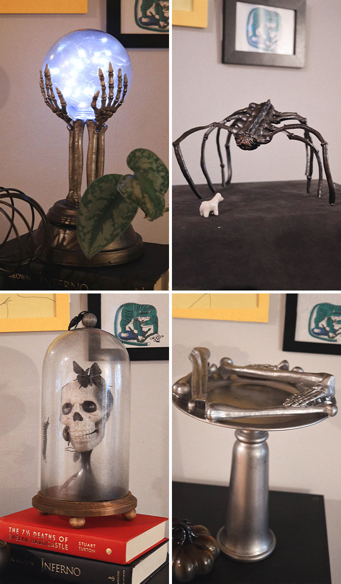 Turned A Plastic Skeleton Into A Bunch Of Halloween Decor