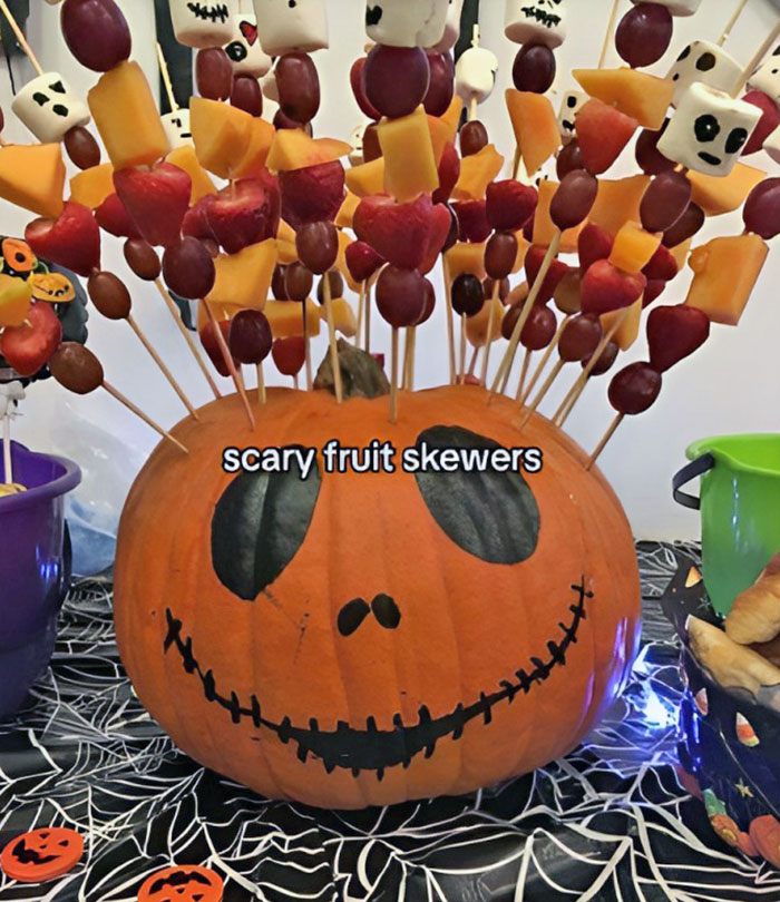 Scary Fruit Skewers
