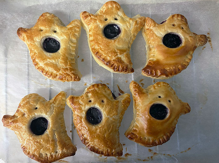 Some Boo-Berry Pies For My First Spooky Bake Of The Year