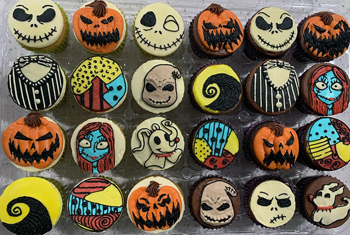 Buttercream Halloween-Themed Cupcakes