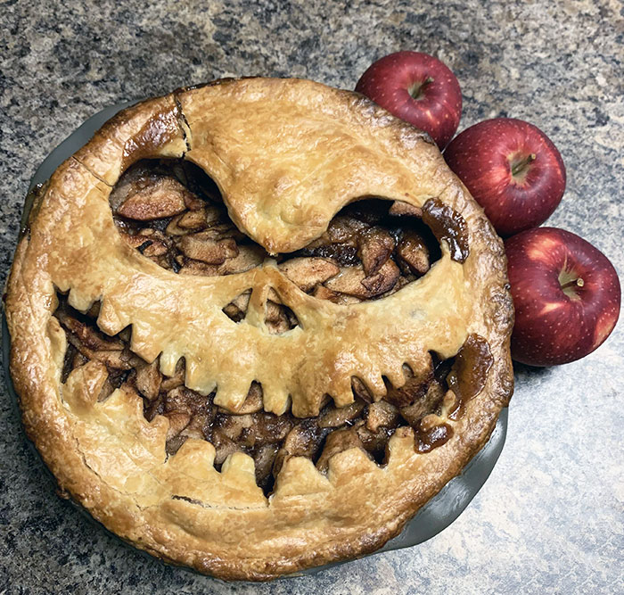 Spooky Apple Pie