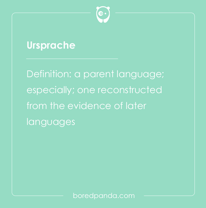 Definition of the hard spelling bee word Ursprache explaining it as a parent language from later evidence