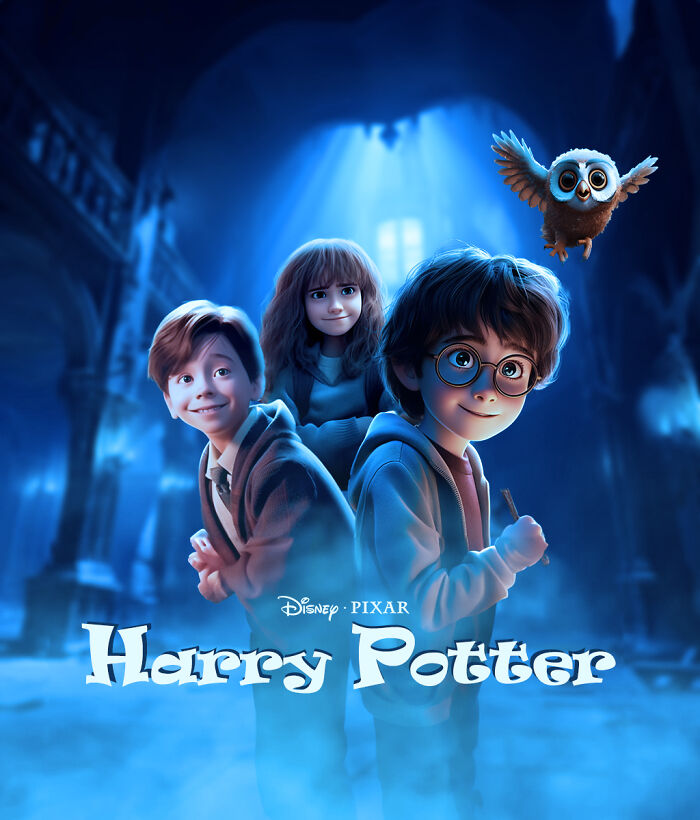 Harry Potter At Hogwarts And In Pixar