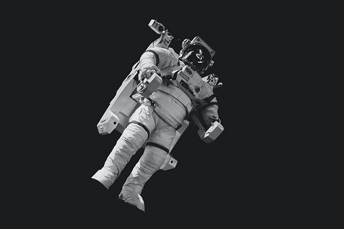 Astronaut in a space suit 