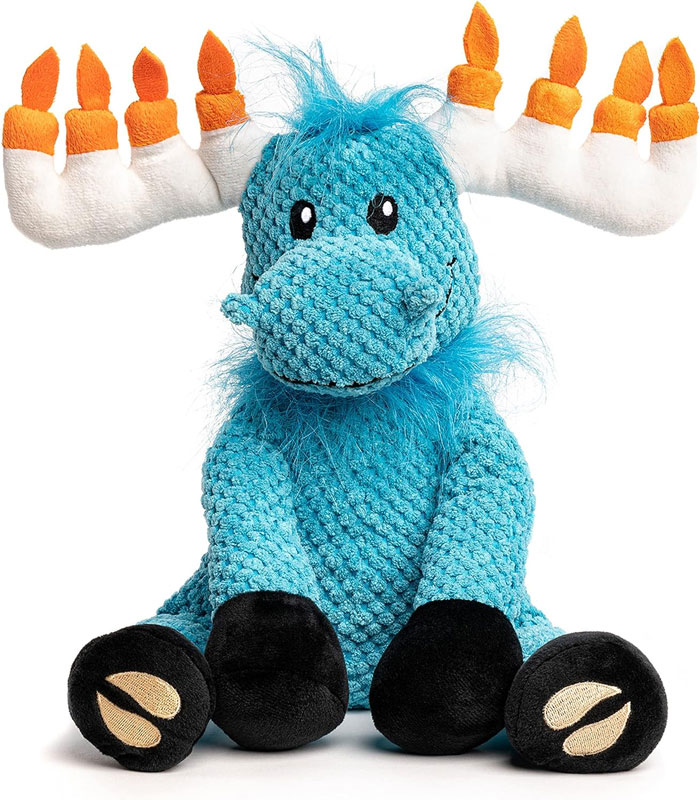 A plush menorah squeaker toy that your pup will love for way longer than eight nights.