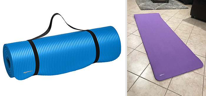 Extra Thick Exercise Yoga Mat: The perfect floor mat for yoga, gym, and everyday exercise, providing comfortable cushioning and traction to enhance your workouts.
