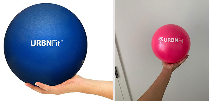 Small Exercise Ball: Your convenient anti-burst, anti-slip fitness companion versatile enough to enhance strength, flexibility, posture, or just to provide lumbar support, truly reinventing the way you achieve your wellness goals.