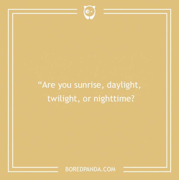  Icebreaker question about sunrise, daylight, twilight, and nighttime