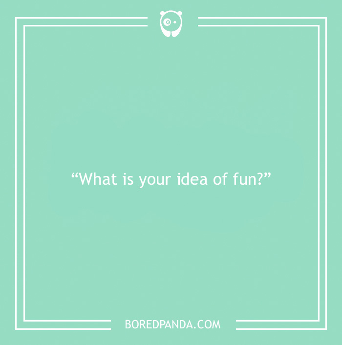 Icebreaker question about fun idea