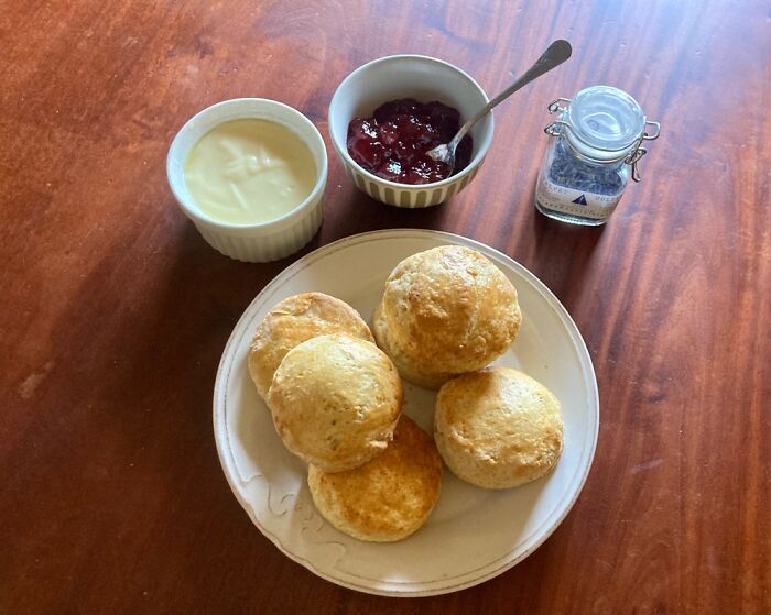 Scones With Homemade Clotted Cream And Strawberry Jam (Working Through The Gbbo Technicals)