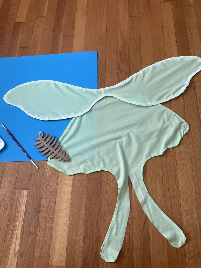 It Is, Quite Clearly, Very Far From Being Done. I’m Trying To Finish It Before Halloween! I’m Going As A Luna Moth