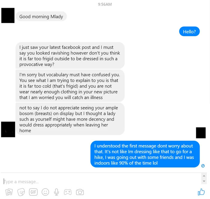 Guy I Went To High School With Sent Me A Message