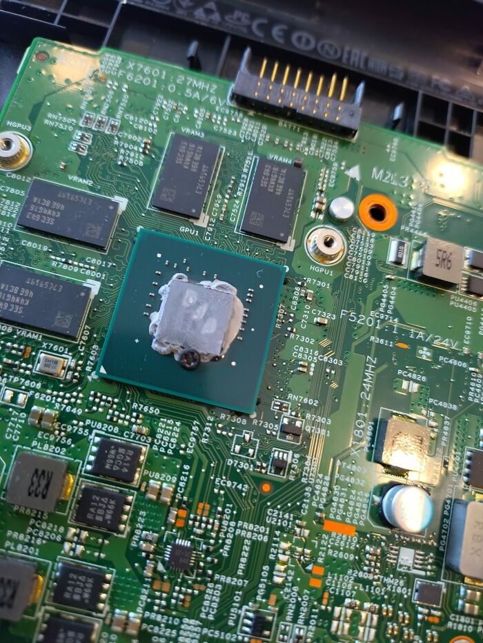 Just A Screw.....together With The Thermal Paste Of A Clients Dell Laptop