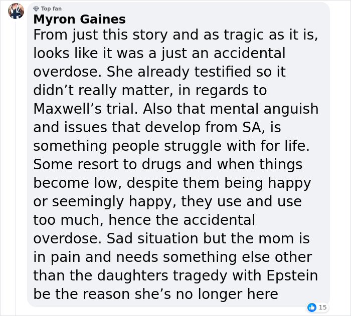 Jeffrey Epstein’s Victim Who Was “Ecstatic” About Starting New Chapter Dies, Grieving Mother Is Suspicious Jeffrey Epstein’s Victim Who Was “Ecstatic” About Starting New Chapter Dies, Grieving Mother Is Suspicious