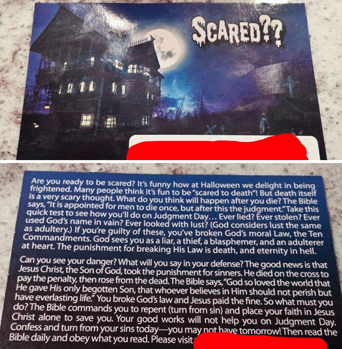 Local Church Asks Toddlers If They Are Ready To Die, Along With Their Halloween Candy