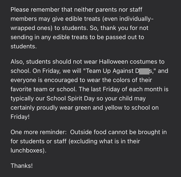 My Daughter’s Elementary School Policy: No Halloween Fun