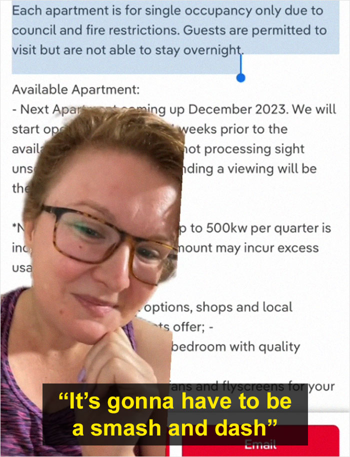 Woman Shares Unhinged Apartment Listing Where Landlord Bans Sleepovers