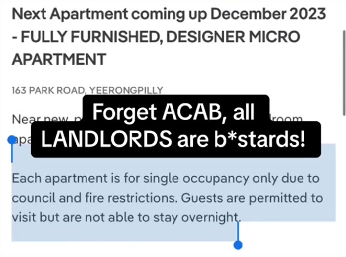 Woman Shares Unhinged Apartment Listing Where Landlord Bans Sleepovers