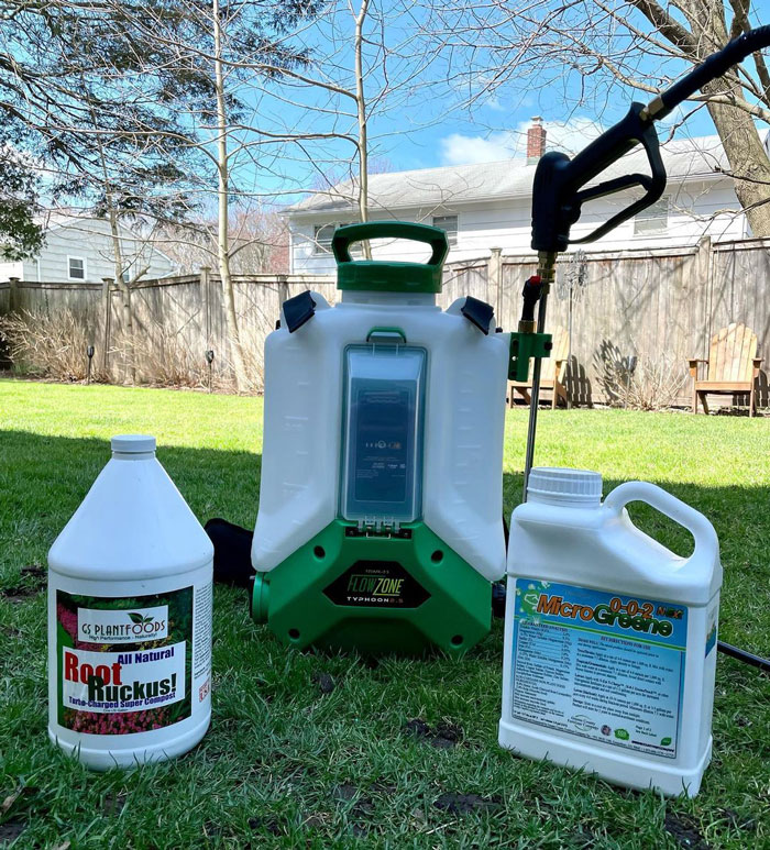 A sprayer on the grass A sprayer on the grass