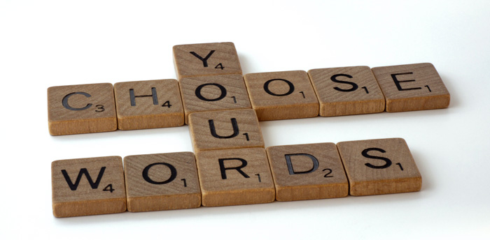 Choose your words tiles 
