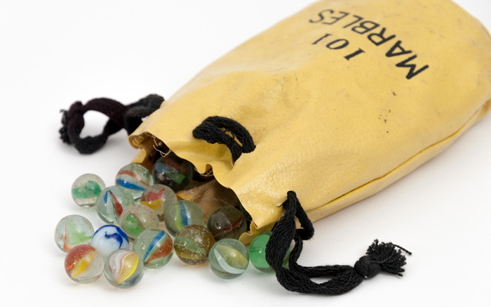 Marbles in the brown bag 