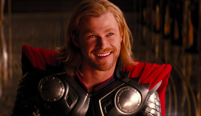 Thor wearing armour in movie Thor
