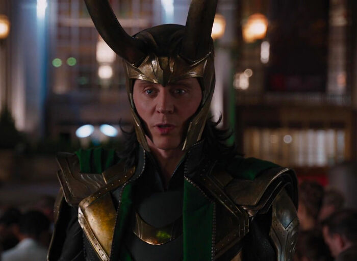 Loki with armour in Avengers