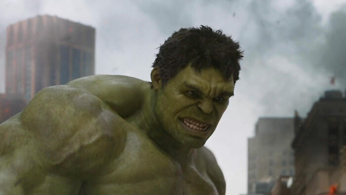 Hulk smiling in Avengers