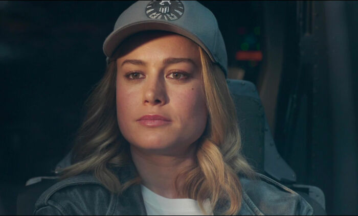 Captain Marvel wearing hat